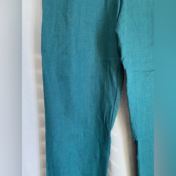 Teal Linen Pants XS OffOn - Picture 4 of 7